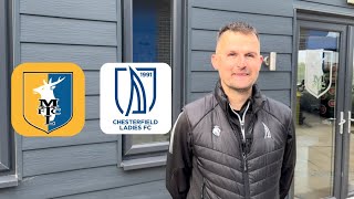 Mansfield Town Ladies 00 Chesterfield Ladies Neil Robinson’s Post Match Interview [upl. by Lisa773]