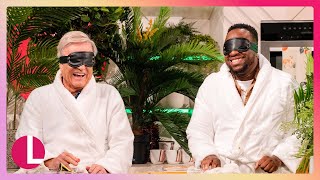 Im A Celeb Legends Tony Blackburn amp Babatunde Take On Lorraines Bushtucker Trial  Lorraine [upl. by Lilian]