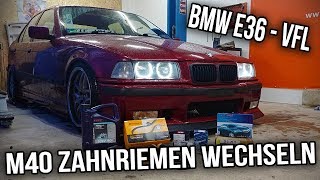 Justin seine E36 Limo Teil 2  M40 Zahnriemen Wechsel  Anleitung [upl. by Burt]