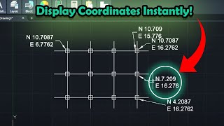 AutoCAD Secrets How to Display Coordinates Using Lisp [upl. by Kelli]