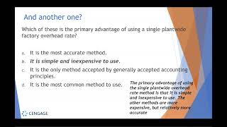 Cengage Managerial Accounting Chapter 4 [upl. by Bachman]