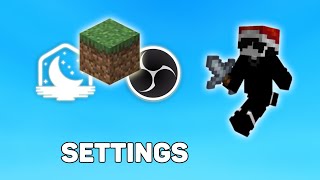 SHOW SETTINGS MINECRAFT LUNAR CLIENT OBS STUDIO  EpicMinerMC [upl. by Aieken]