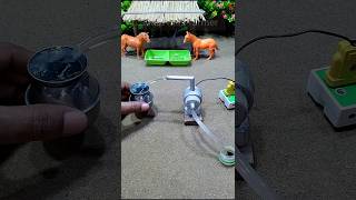 Diy mini tractor project mini motor water pump science project and horse videos  314 [upl. by Htrow]