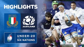 Italy Dominate Scotland  Match Highlights  Six Nations U20s [upl. by Aitnahs745]