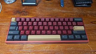 Takka60he w Gateron Magnetic orange switches [upl. by Soisanahta]