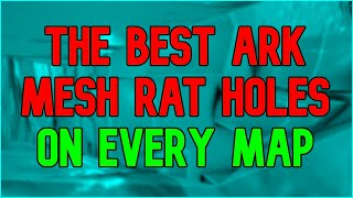 Ark Best Mesh Hole On Every Map  Rat Holes amp Base Locations for PvP  ARK Survival Evolved [upl. by Ailimat]