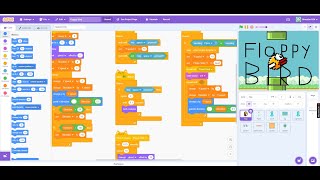 How to make Flappy Bird in Scratch but its in 1 minute [upl. by Llezom]