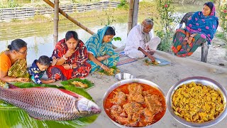 এমন স্বাদের রুইমাছ রান্না প্রথমবার খেলাম সাথে বাঁধাকপির ঘন্ট  rui fish curry [upl. by Jeannine]