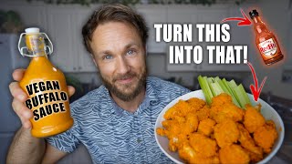 Easy Vegan BUFFALO SAUCE amp Cauliflower Wings 🔥 [upl. by Hartmunn281]