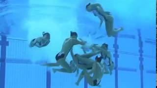 Nuoto Sincronizzato  Campionati Mondiali Junior Budapest 2018  Squadra Tecnica Italia [upl. by Joash212]