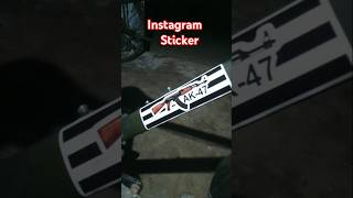 Instagram Id Sticker On Cycle shorts cycle sticker modified [upl. by Samot]