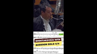 Bassoon Solo In Shostakovichs 10th Symphony bassoon orchestra [upl. by Hedley754]