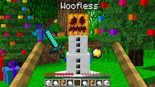 PLAYING MINECRAFT AS A SNOWMAN  Minecraft Mods [upl. by Arivle]