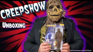 Mego Creepshow Horror Action Figure 40th Anniversary Unboxing Video amp Halloween Mask [upl. by Yasnil]