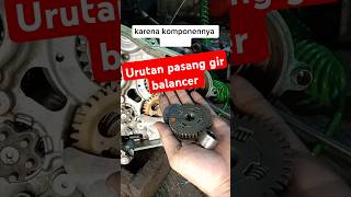 Pasang gir balancer Vixion asomotor [upl. by Zampardi]