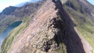 Crib Goch drone footage [upl. by Elleyoj]