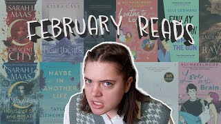 10 books that scandalized my February  a monthly reading wrap up with SJM romance and fantasy [upl. by Safir]