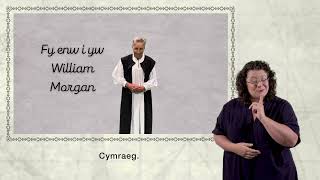 Yr Esgob William Morgan BSL a Chapsiynau  Gŵyl Hanes Cymru i Blant [upl. by Aihseyn142]