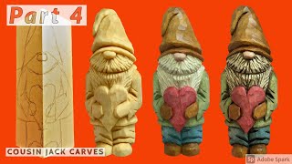 Carving A DIY Gnome From Wood  Tutorial Part 4 [upl. by Lowson60]