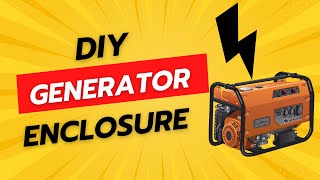 Permanent enclosure for portable Generator  DIY overview [upl. by Stefano]