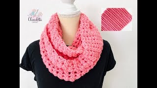 CROCHET Cross Stitch Scarf  EASY  BEGINNER [upl. by Ronny115]