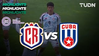 HIGHLIGHTS  Costa Rica vs Cuba  CONCACAF Sub20 Championship [upl. by Bone]