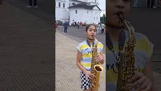 Lambada songLive performanceSe Cathedral ChurchOld Goa AaliyahthesaxophonistAlto saxophone [upl. by Hengel552]