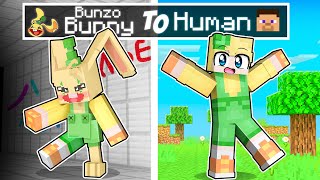 From BUNZO BUNNY to HUMAN in Minecraft [upl. by Melessa]