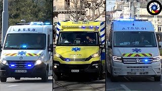 Ambulances France  Vaud  Sirène US [upl. by Gamages986]