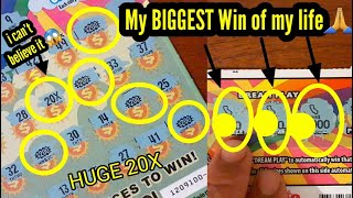 SUPER MEGA HUGE CLAIMER WIN CA scratchers [upl. by Nyrhtakyram]