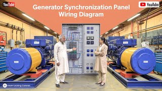 DG Generator synchronization Panel wiring diagram  4 x 1000 amps big synchronization panel wiring [upl. by Reiner]