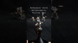 Arkanaut with Aethermatic Volley Gun ageofsigmar kharadronoverlords warhammer miniature [upl. by Cullie]