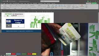 Registro y Control Automático de Inventario con solo escanear Código de Barras en Excel [upl. by Odnala]