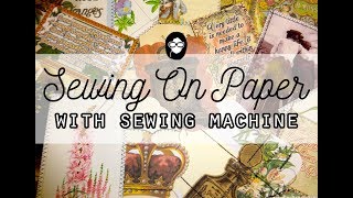 Sewing on Paper with Sewing Machine for Beginners  Brothers Project Runway SE CE1100PRW [upl. by Drol628]