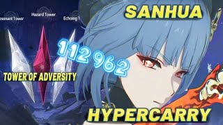 Sanhua Hypercarry Tower of Adversity all Towers Clear Max Crests Wuthering waves 13 [upl. by Sly]