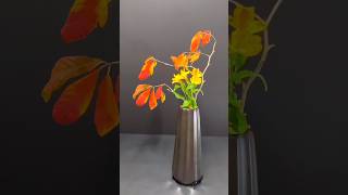 Autumn Elegance Peruvian Lilies and Leaves Arrangement [upl. by Ttelrahc]