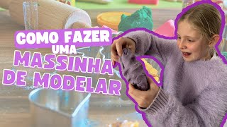 COMO FAZER SUA PRÓPRIA MASSINHA DE MODELAR [upl. by Delp238]