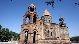 Etchmiadzin Cathedral Vagharshapat Armavir Armenia Eurasia [upl. by Wivina]