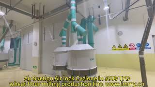 AIR SUCTION SEPARATOR in wheatmaize flour processing line wwwimmycn [upl. by Dlorrej]