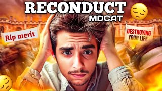 RECONDUCT MDCAT  KEY LEAKED  MERIT LOST 💔😢 [upl. by Golden618]