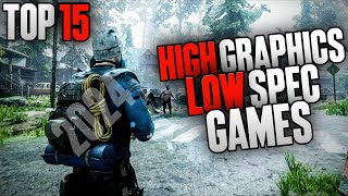 TOP 15 HIGH GRAPHIC GAMES FOR LOW END PC NO GRAPHICS CARD [upl. by Orlena]