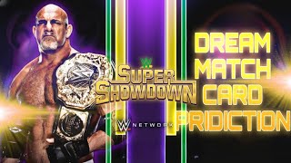 WWE SUPER SHOWDOWN 2025 DREAM MATCH CARD PRIDICTION🟣 [upl. by Novek]