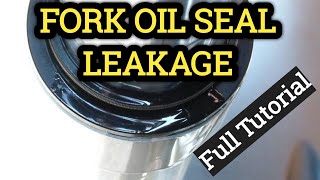 How To Change Fork Oil Seal In MotorcyclesFull TutorialMalayalam [upl. by Yeltsew261]