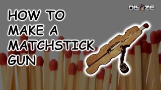 HOW TO MAKE MATCHSTICK GUN  CLOTHESPIN PISTOL [upl. by Anitsirk337]