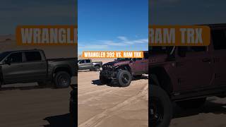 Supercharged JEEP WRANGLER Vs SUPERCHARGED RAM 1500 TRX… Which ones better offroad… [upl. by Harmony]