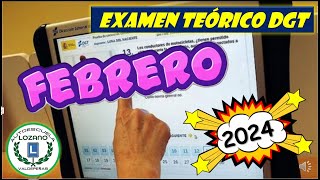 EXAMEN TEÓRICO FEBRERO 2024 [upl. by Ylla]