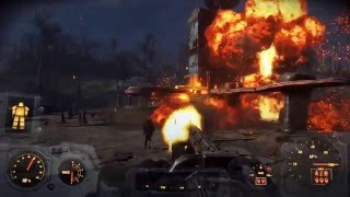 Fallout 4 EXPLOSIVE Gatling Laser [upl. by Milstone838]