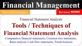 Techniques of Financial Statement Analysis Comparative Cashflow Common Size Statements Financial [upl. by Nohsyt]