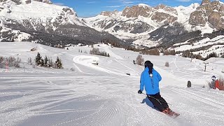 Monosci RED carving skidifferent pralongia alta badia [upl. by Fadiman612]