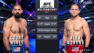 COURT MCGEE VS ALEX MORONO FULL FIGHT UFC VEGAS 90 [upl. by Jecho]